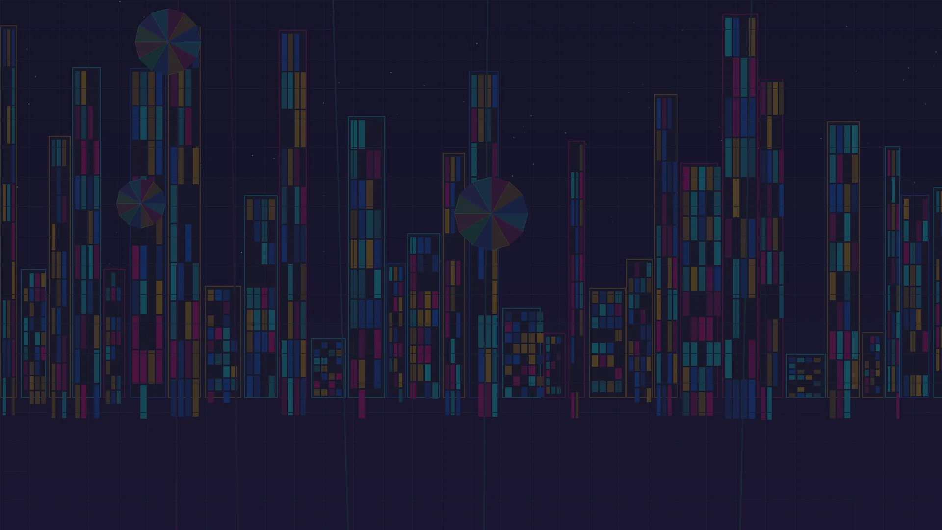888棋牌 赛博朋克彩窗不夜城全景